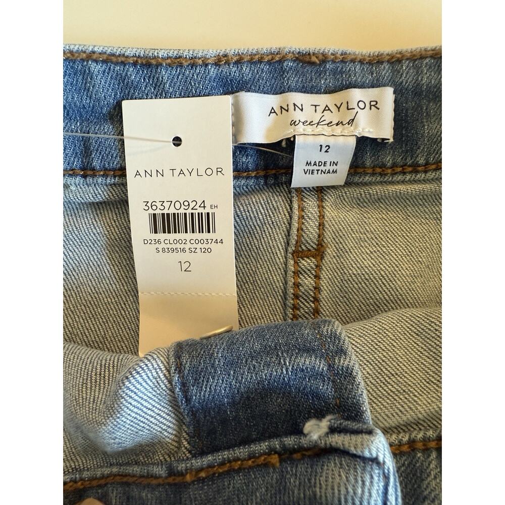 Ann Taylor Weekend Maxi Skirt Women's Blue Jean Denim Size 12 - Picture 5 of 6